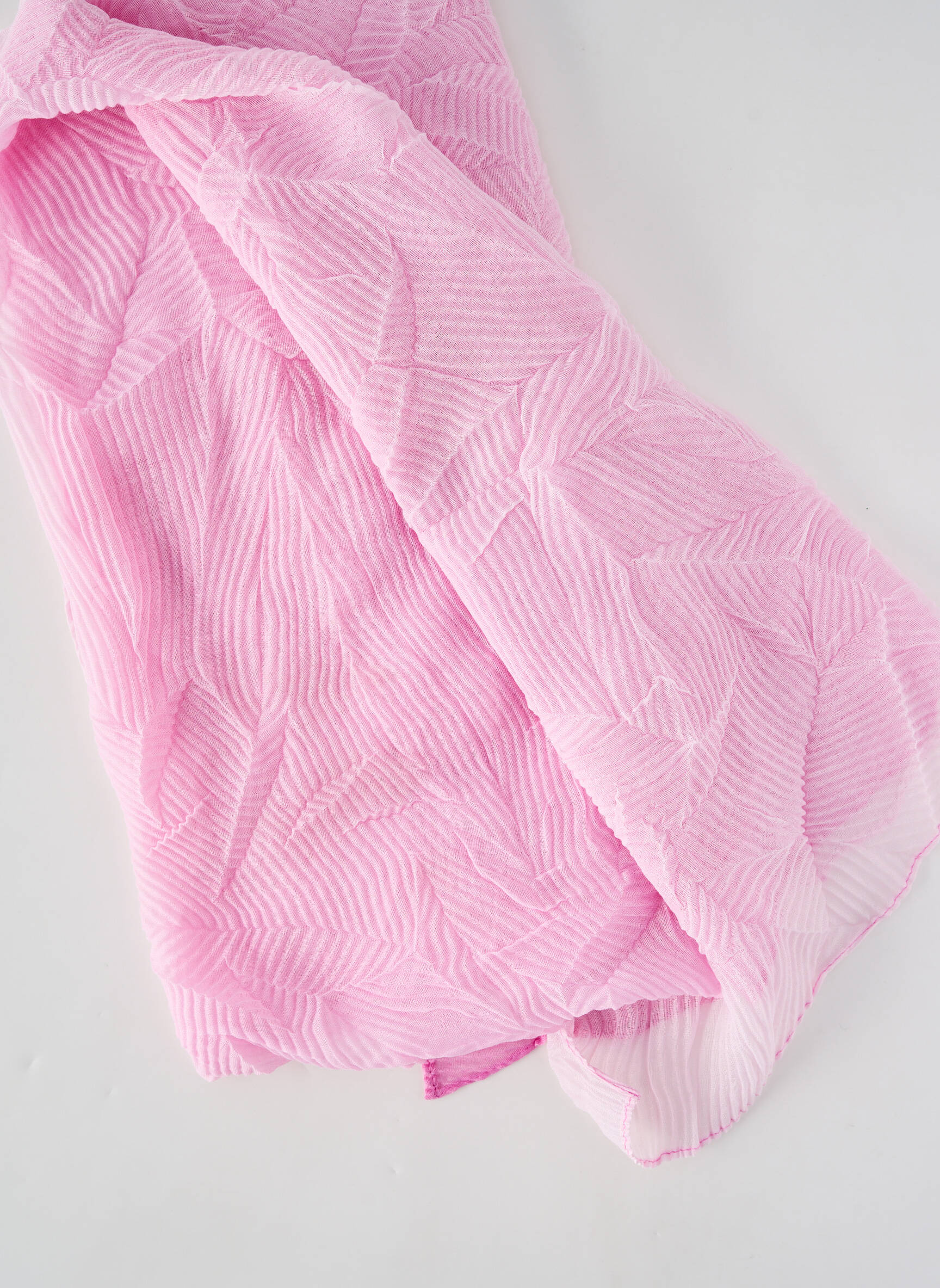 Foulard coutures renforcées rose OLSEN femme