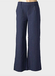 Pantalon large poches taille normale bleu OBJECT femme