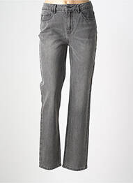 Jeans coupe droite stretch taille normale gris OBJECT femme