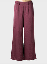 Pantalon large poches taille normale violet OBJECT femme