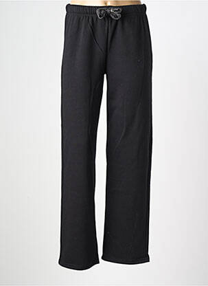 Pantalon droit taille élastique taille normale noir PIECES femme