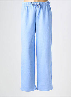 Pantalon droit taille élastique taille normale bleu PIECES femme