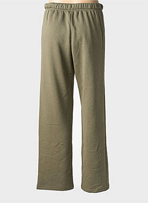 Pantalon droit taille élastique taille normale vert PIECES femme