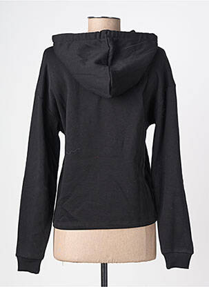 Sweat-shirt à capuche stretch manches longues noir PIECES femme