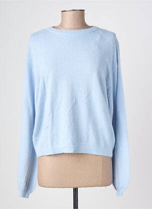 Pull stretch manches longues bleu PIECES femme
