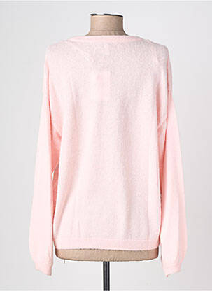 Pull stretch manches longues rose PIECES femme