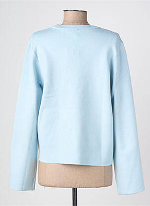 Pull coupe cintrée manches longues bleu OBJECT femme
