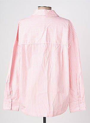 Chemisier coupe droite manches longues rose OBJECT femme