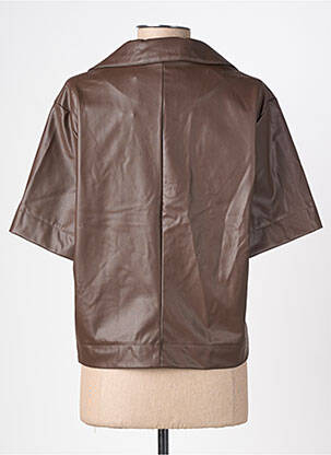 Top manches courtes manches courtes marron OBJECT femme
