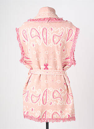 Gilet sans manche coupe cintrée rose ANGE femme