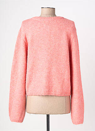 Gilet manches longues fermeture boutonnée sur le devant rose OBJECT femme