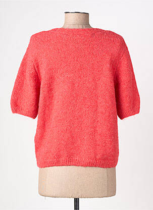 Gilet manches courtes coupe droite rouge OBJECT femme