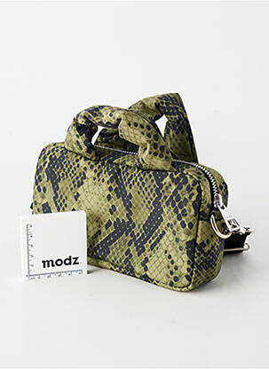 Sac fermeture zippée forme rectangulaire vert WOUF femme