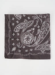 Foulard imprimé cachemire gris OBJECT femme