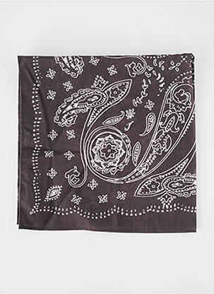 Foulard imprimé cachemire gris OBJECT femme