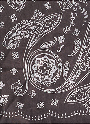 Foulard imprimé cachemire gris OBJECT femme