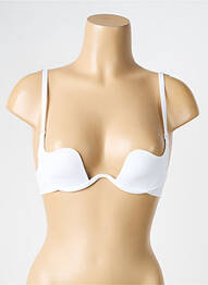 Soutien-gorge effet matière satinée haut soutien-gorge moulé blanc RITRATTI femme