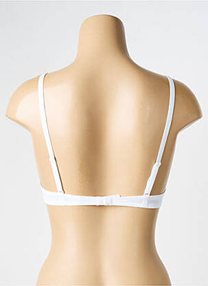 Soutien-gorge effet matière satinée haut soutien-gorge moulé blanc RITRATTI femme