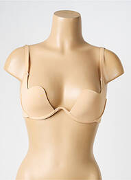 Soutien-gorge effet matière satinée haut soutien-gorge moulé chair RITRATTI femme