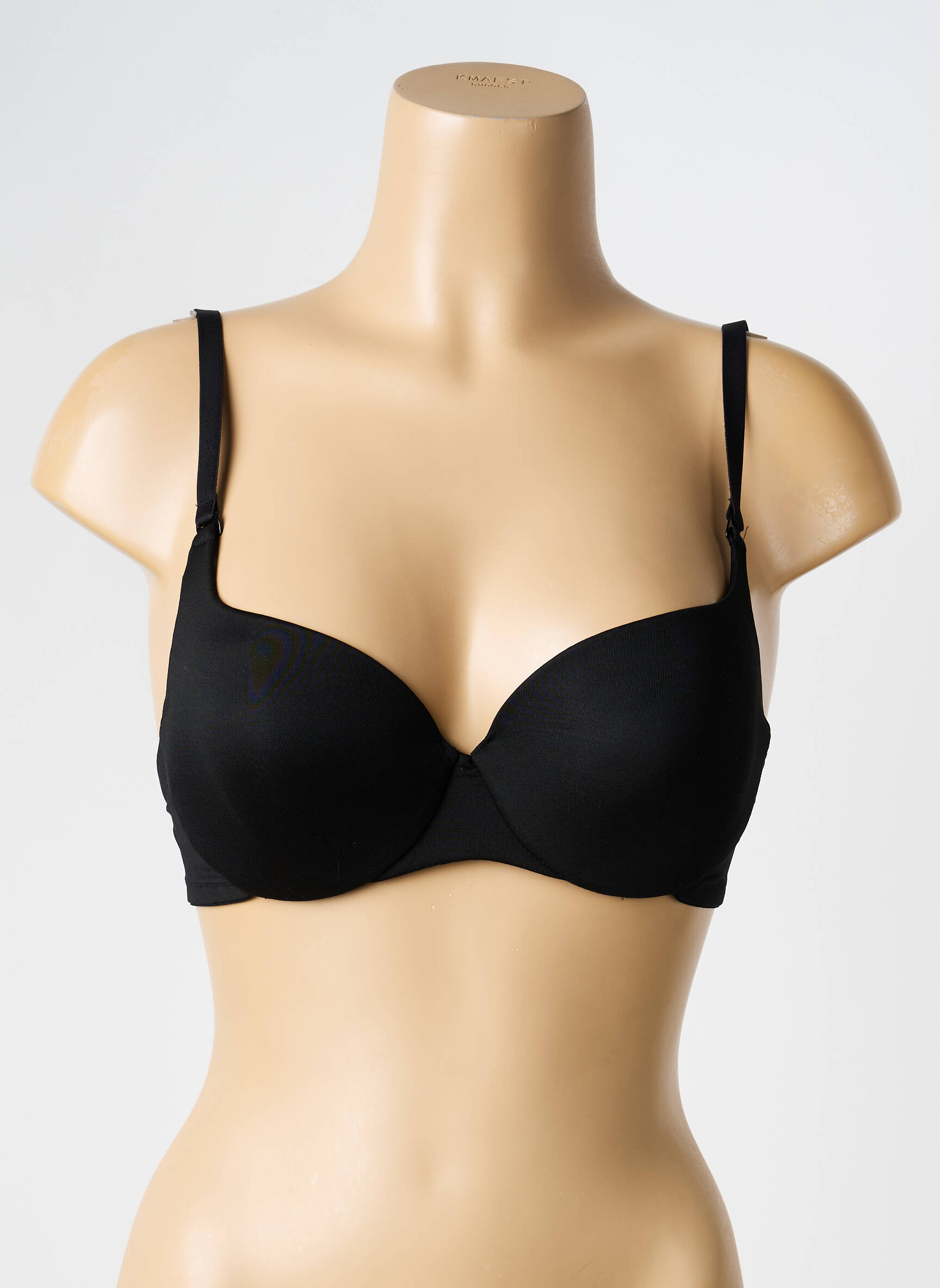 Soutien-gorge effet matière satinée haut soutien-gorge moulé noir RITRATTI femme