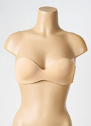 Soutien-gorge effet matière satinée haut soutien-gorge moulé chair RITRATTI femme