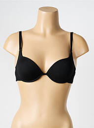Soutien-gorge effet matière satinée haut soutien-gorge moulé noir RITRATTI femme