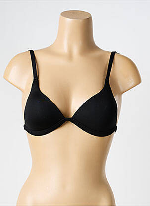Soutien-gorge effet matière satinée haut soutien-gorge moulé noir RITRATTI femme