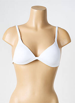 Soutien-gorge effet matière satinée haut soutien-gorge moulé blanc RITRATTI femme