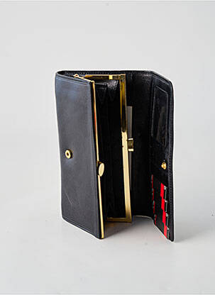 Portefeuille doublure noir HEXAGONA femme