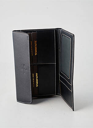 Portefeuille doublure textile noir TORRENTE femme