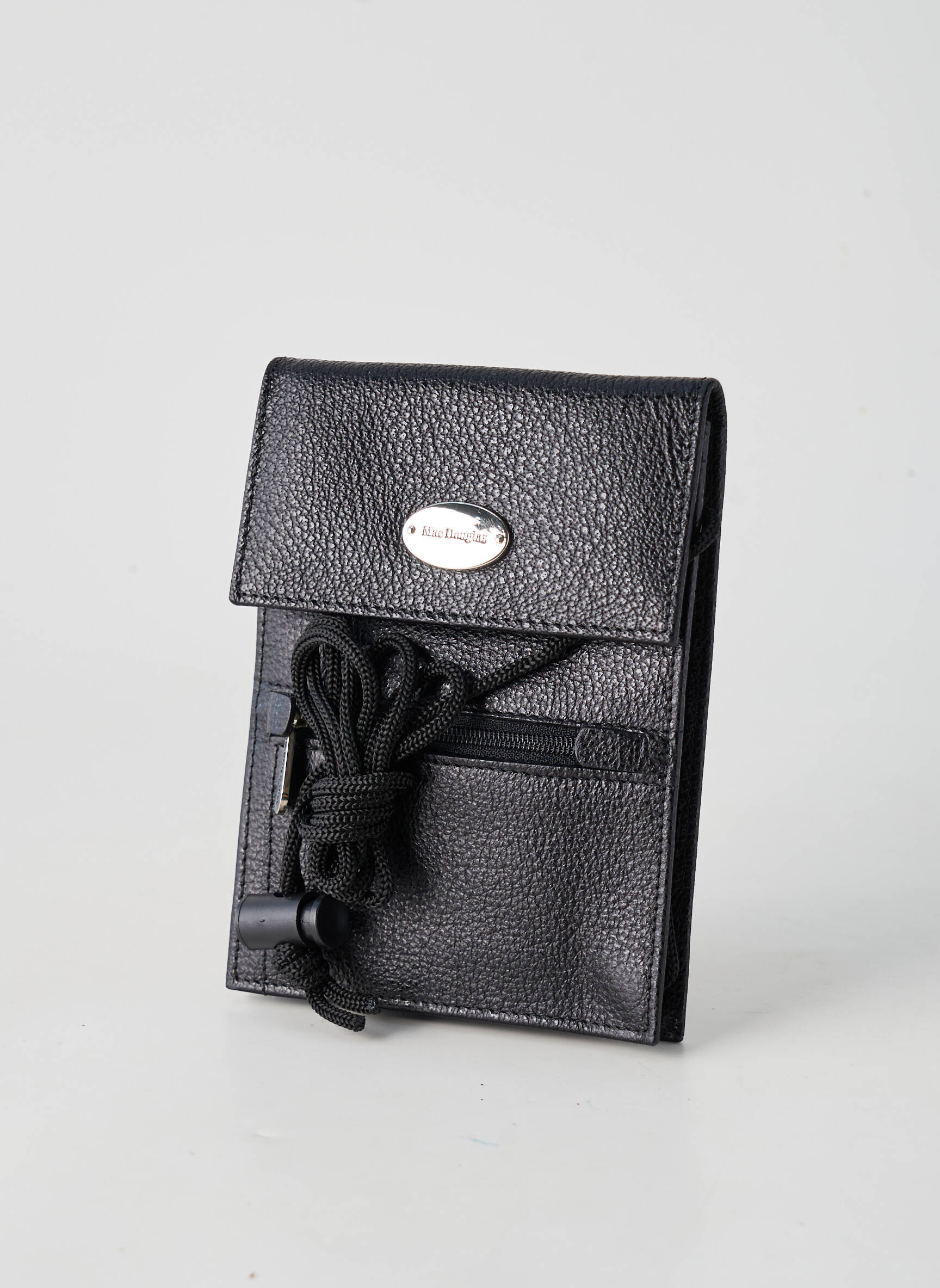 Portefeuille doublure textile noir MAC DOUGLAS femme