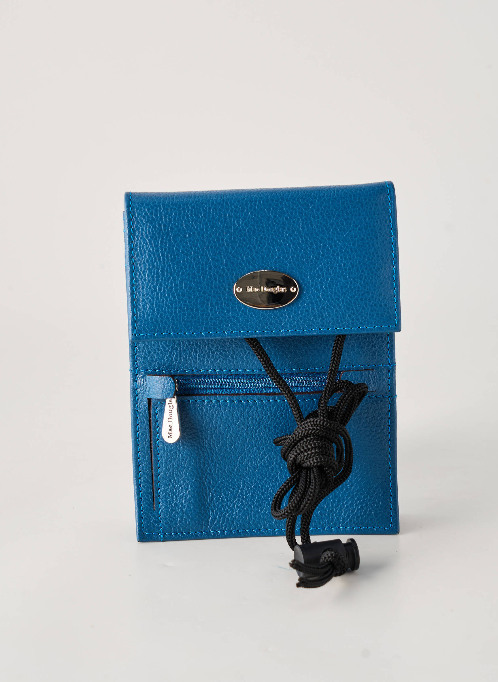 Portefeuille doublure textile bleu MAC DOUGLAS femme