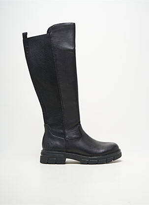 Bottes matière lisse talon plat jusqu'à 3cm noir RIEKER femme