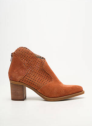 Bottines/boots bout pointu talon de 4 à 6cm orange CASTA femme