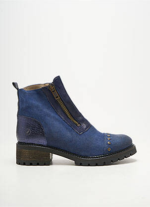 Bottines/boots bout rond talon de 4 à 6cm bleu CASTA femme