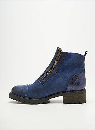 Bottines/boots bout rond talon de 4 à 6cm bleu CASTA femme