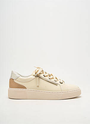 Baskets matière lisse talon plat jusqu'à 3cm beige FUGITIVE BY FRANCESCO ROSSI femme