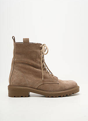 Bottines/boots matière lisse talon de 4 à 6cm marron FUGITIVE BY FRANCESCO ROSSI femme