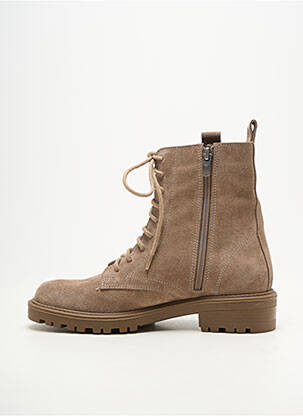 Bottines/boots matière lisse talon de 4 à 6cm marron FUGITIVE BY FRANCESCO ROSSI femme