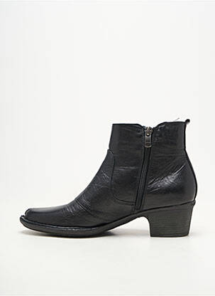 Bottines/boots matière lisse talon de 4 à 6cm noir DORKING femme