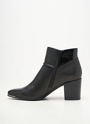 Bottines/boots matière lisse talon de 7 à 9cm noir FUGITIVE BY FRANCESCO ROSSI femme