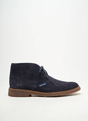 Bottines/boots fermeture lacets bout rond bleu MEPHISTO homme