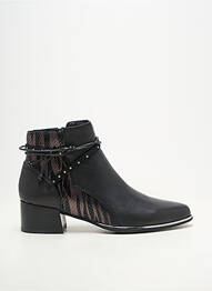 Bottines/boots bout pointu talon de 4 à 6cm noir FUGITIVE BY FRANCESCO ROSSI femme