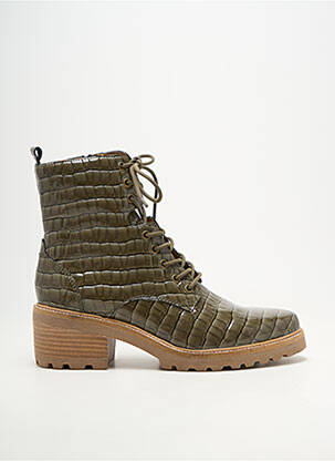 Bottines/boots bout rond talon de 4 à 6cm vert MAM'ZELLE femme