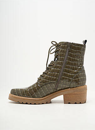 Bottines/boots bout rond talon de 4 à 6cm vert MAM'ZELLE femme