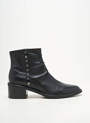 Bottines/boots matière lisse talon de 4 à 6cm noir MAM'ZELLE femme