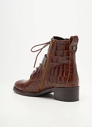 Bottines/boots bout rond talon de 4 à 6cm marron ADIGE femme