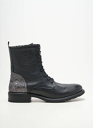 Bottines/boots matière lisse talon plat jusqu'à 3cm noir COCO ET ABRICOT femme