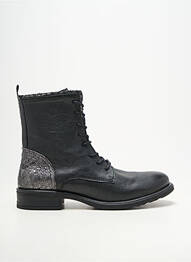 Bottines/boots matière lisse talon plat jusqu'à 3cm noir COCO ET ABRICOT femme