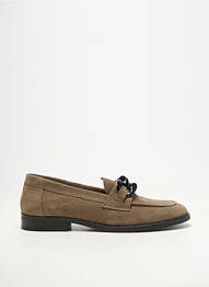 Mocassins bout rond talon plat jusqu'à 3cm marron ADIGE femme